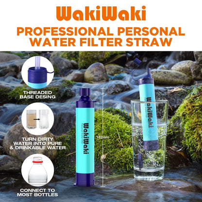 WakiWaki Personal Water Filter Straw.