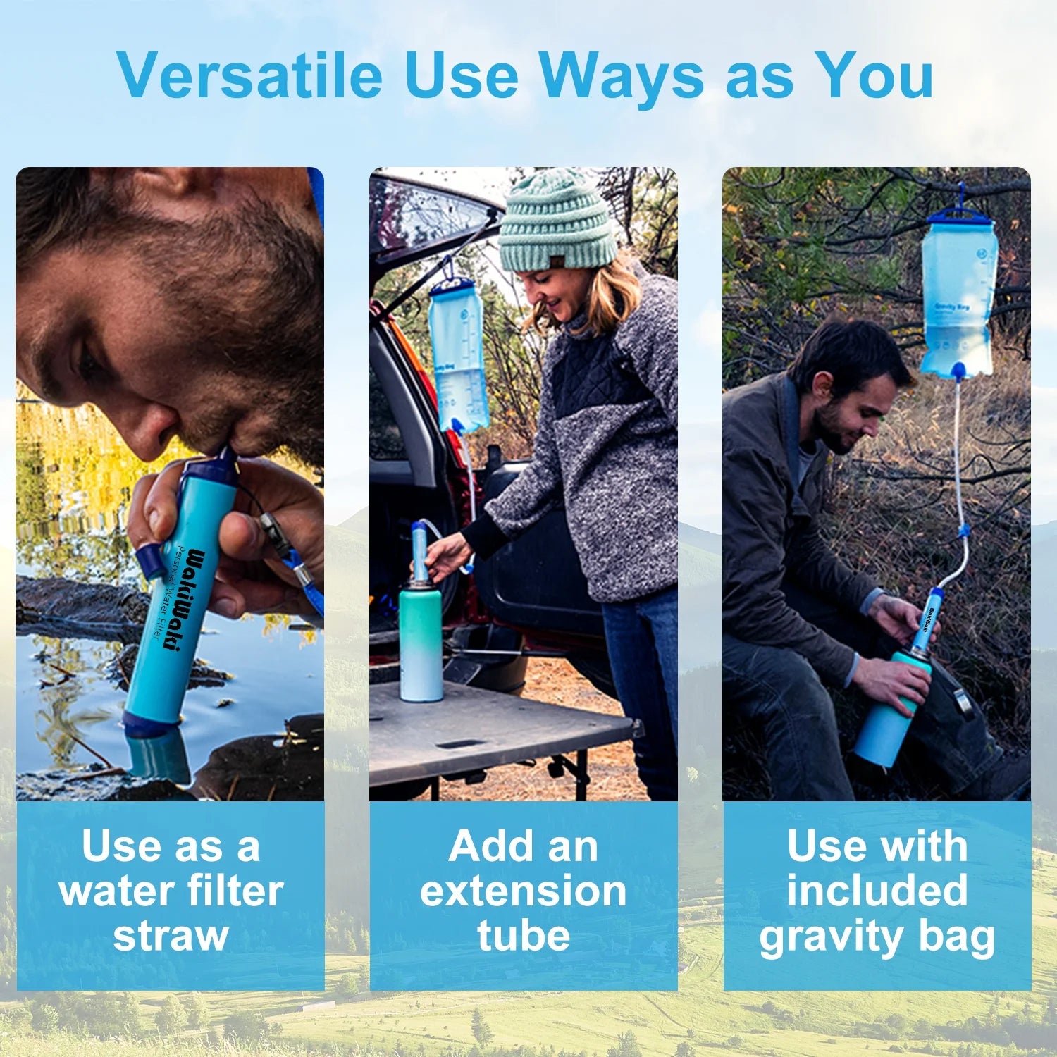Wakiwaki Water Purifier Survival Gear