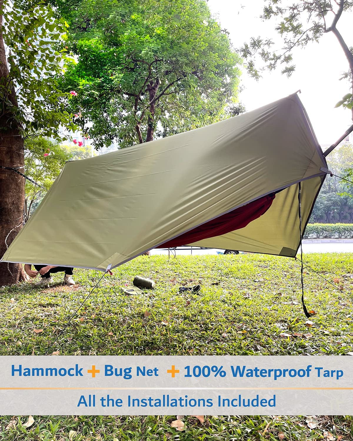 Portable Camping Hammock with Net