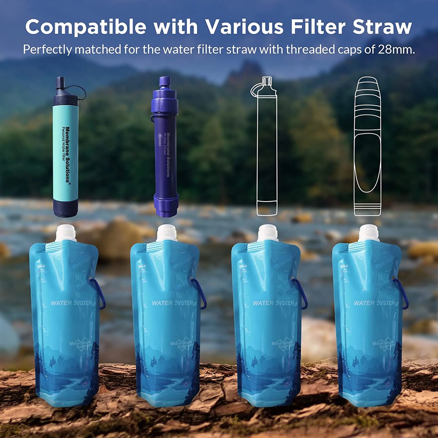 6L Gravity Water Filter Kit