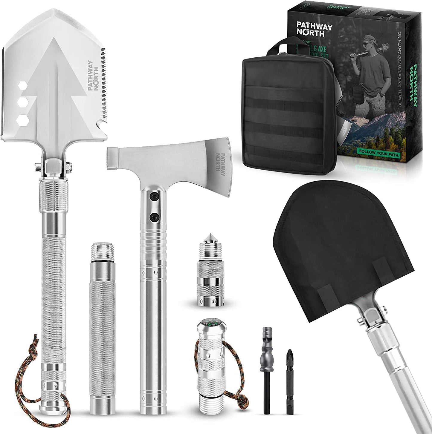 Survival Shovel and Camping Axe