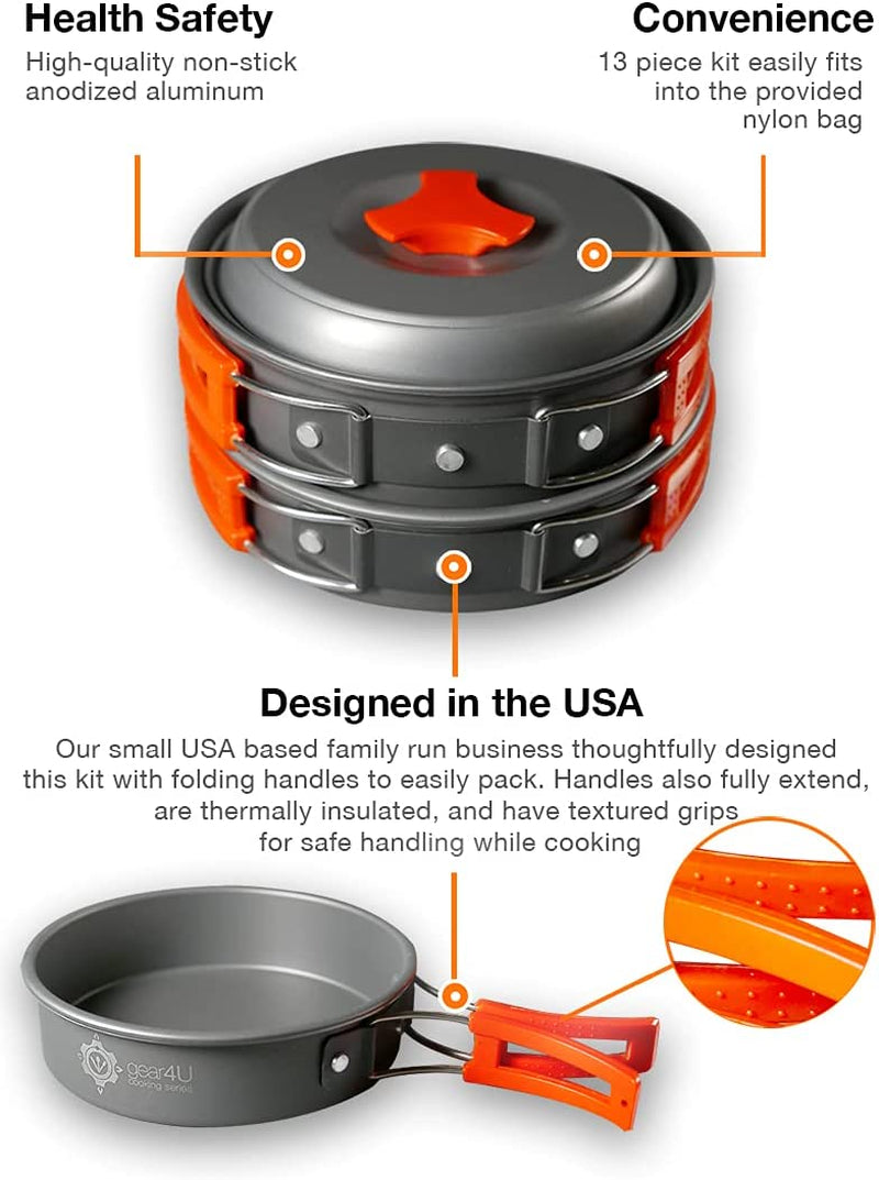 Ultra Compact Camping Cookware Kit