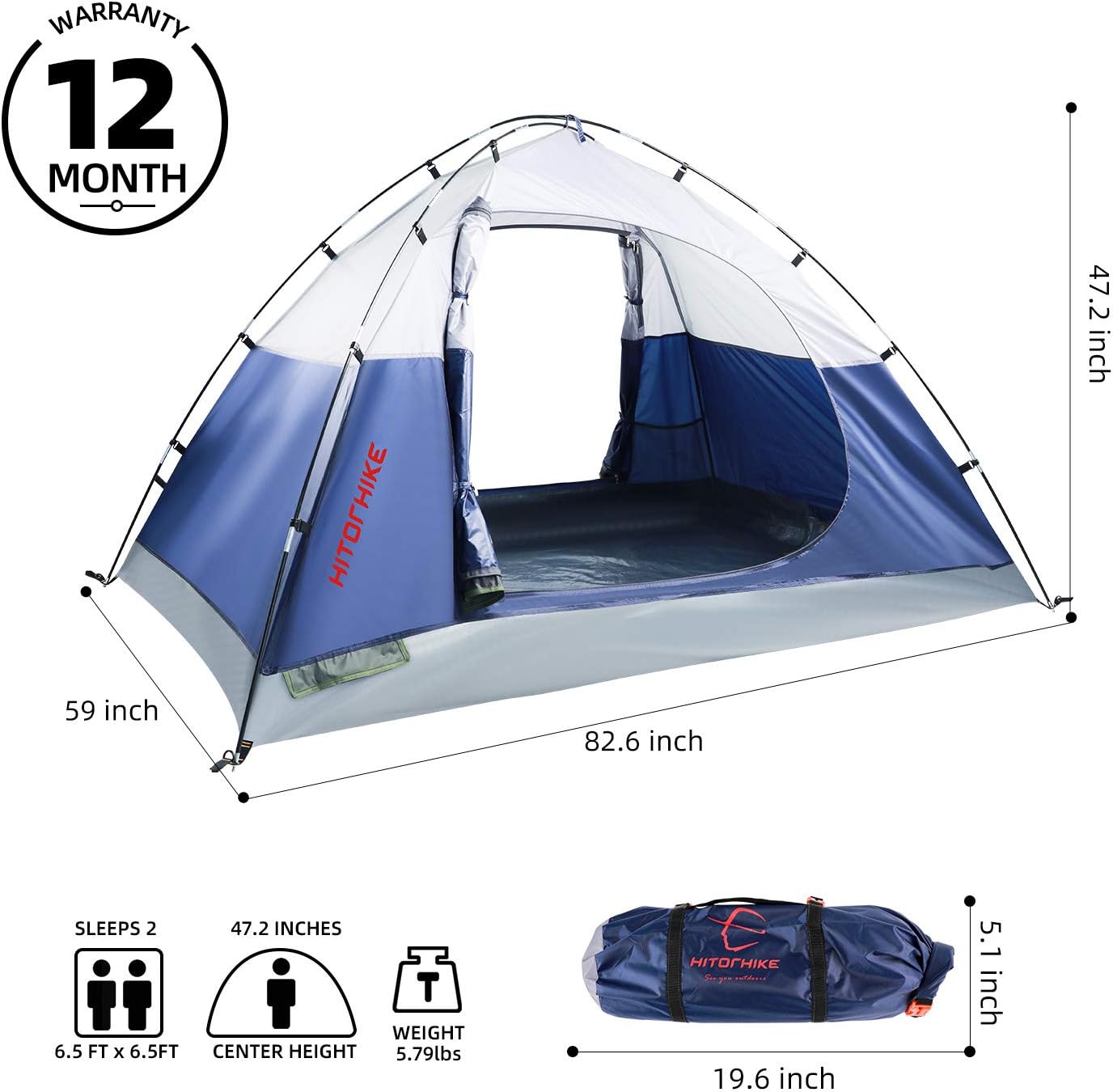 2 Person Camping Tent