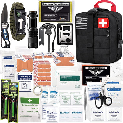 250 Pieces Survival First Aid Kit