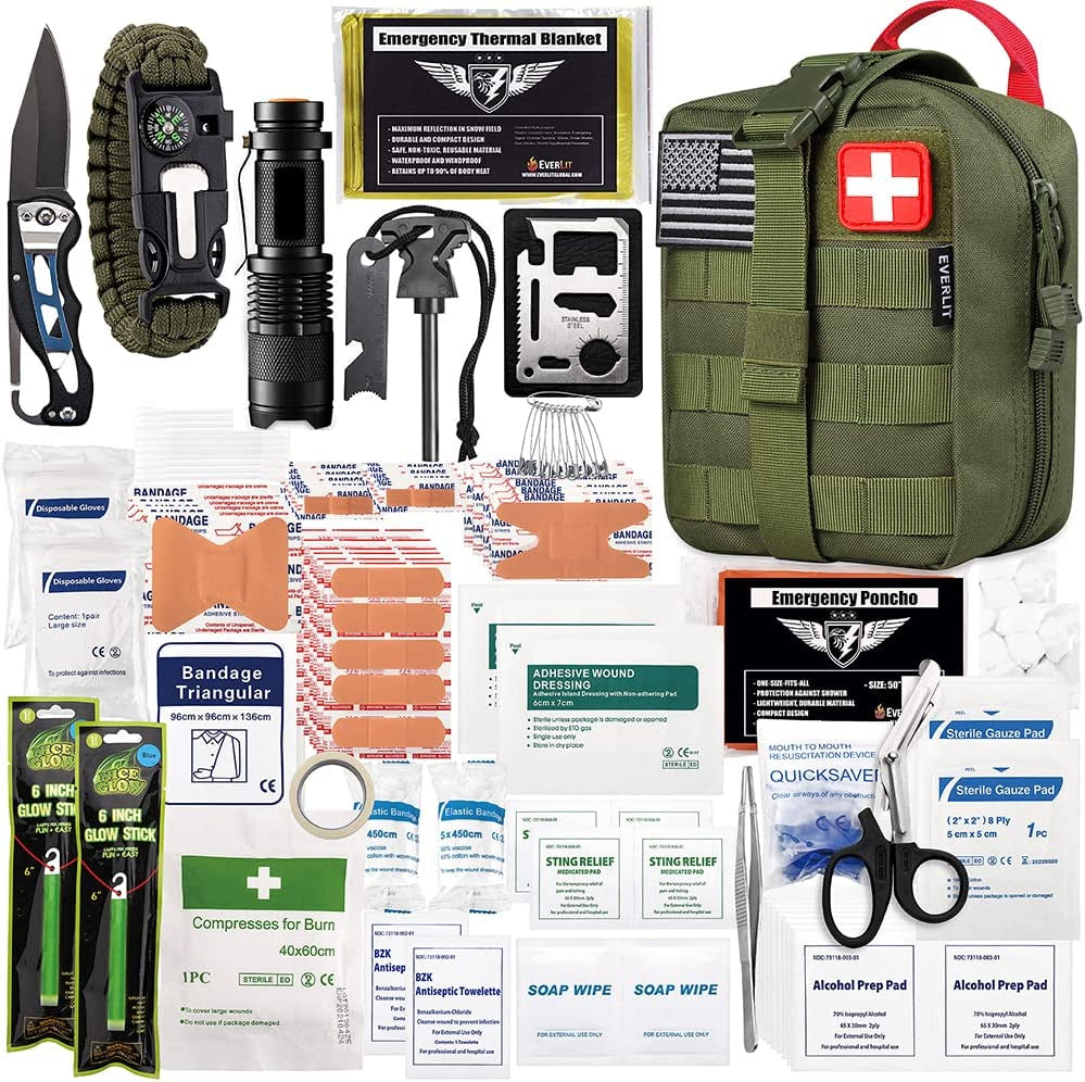 250 Pieces Survival First Aid Kit